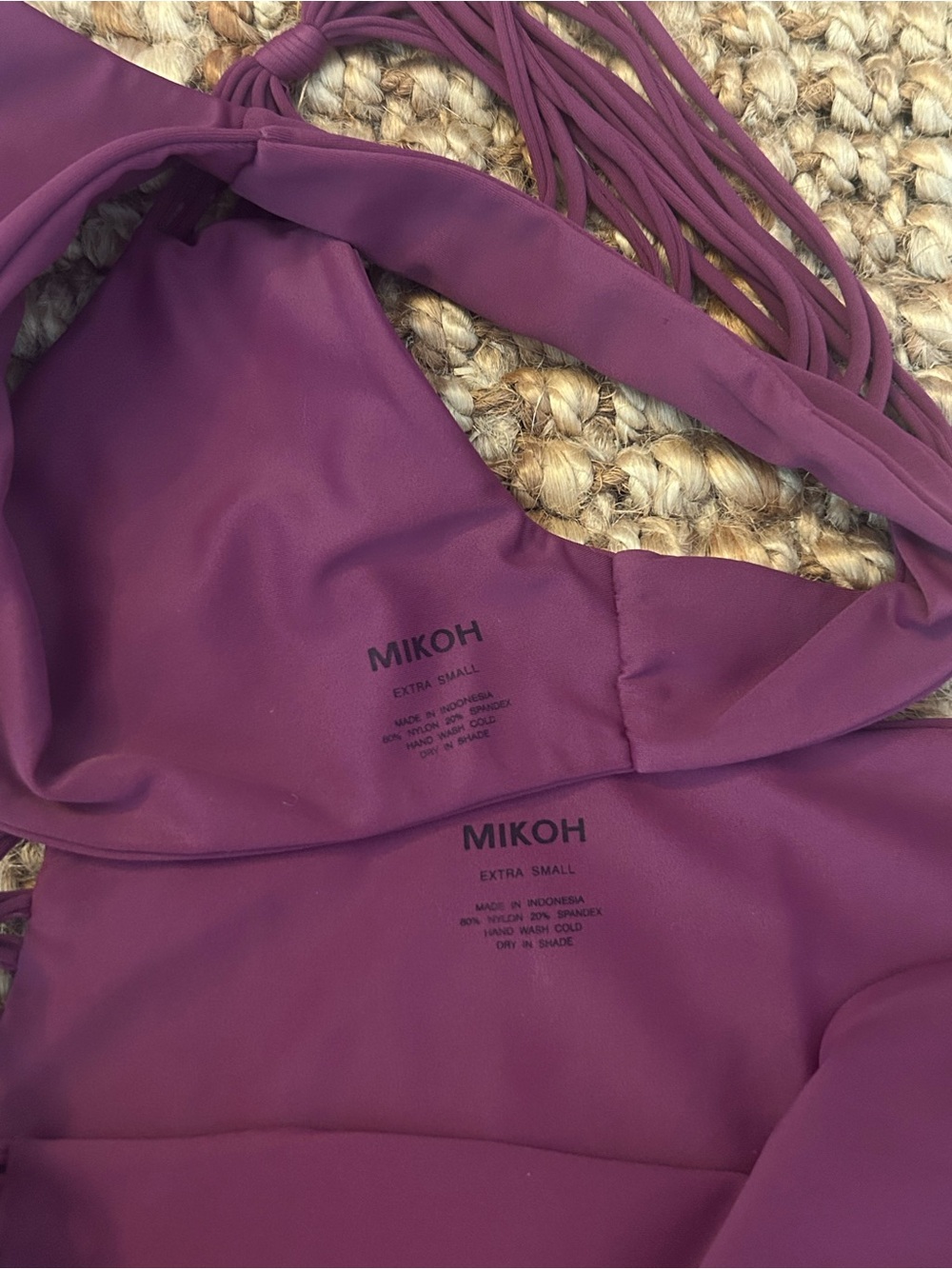 Mikoh Swimwear Purple Bikini Set - Picture 4 of 5